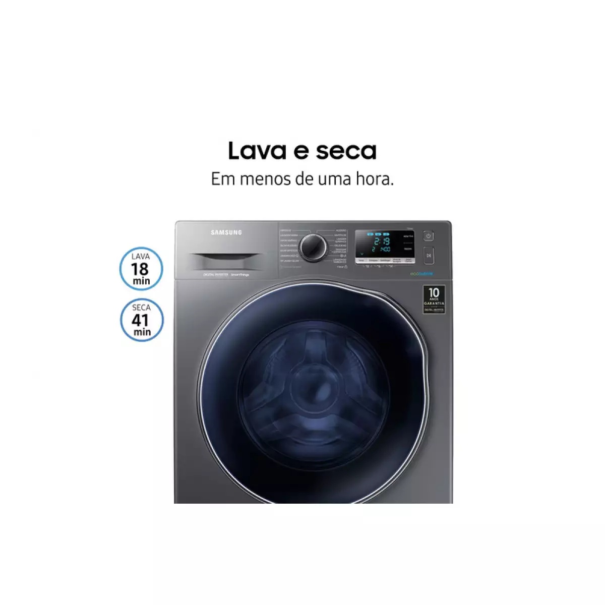 Lava e Seca Samsung 11Kg WD11J64E4AXFAZ Inox, , large image number 2